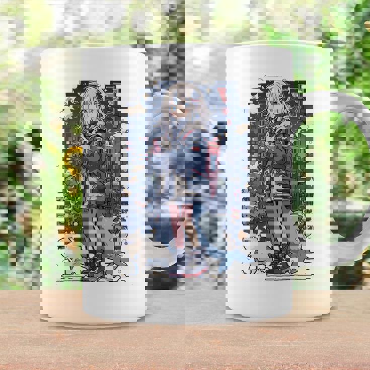 シャーク ワイフ 東京 アニメ ワイフ 女の子 かわいい カワイイ 漫画 レトロ 長袖tシャツ コーヒーマグ ギフトのアイデア