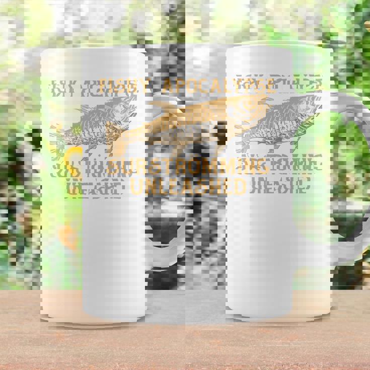 シュールストレミングの臭いゲロ魚チャレンジ 長袖tシャツ コーヒーマグ ギフトのアイデア