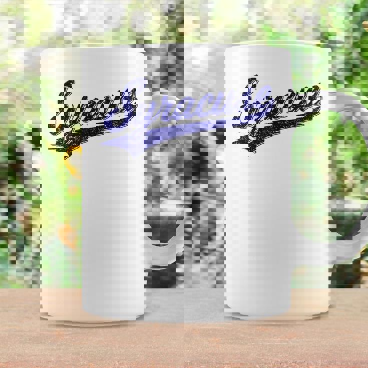 シラキュース ニューヨーク バーシティ スクリプト クラシック スポーツ ジャージスタイル コーヒーマグ ギフトのアイデア