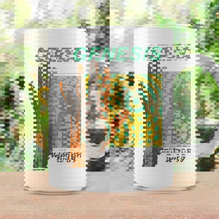 ジェネシスインビジブルタッチツアーロックバンドミュージック コーヒーマグ ギフトのアイデア