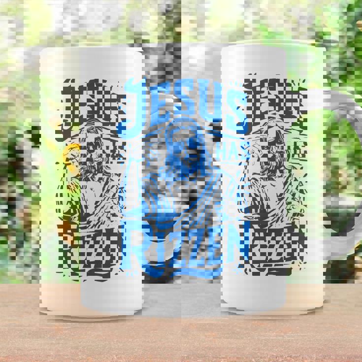 ジーザス・ハズ・リズン・ファニー・ジーザス・ミームリズ・ヤング・クリスチャン コーヒーマグ ギフトのアイデア