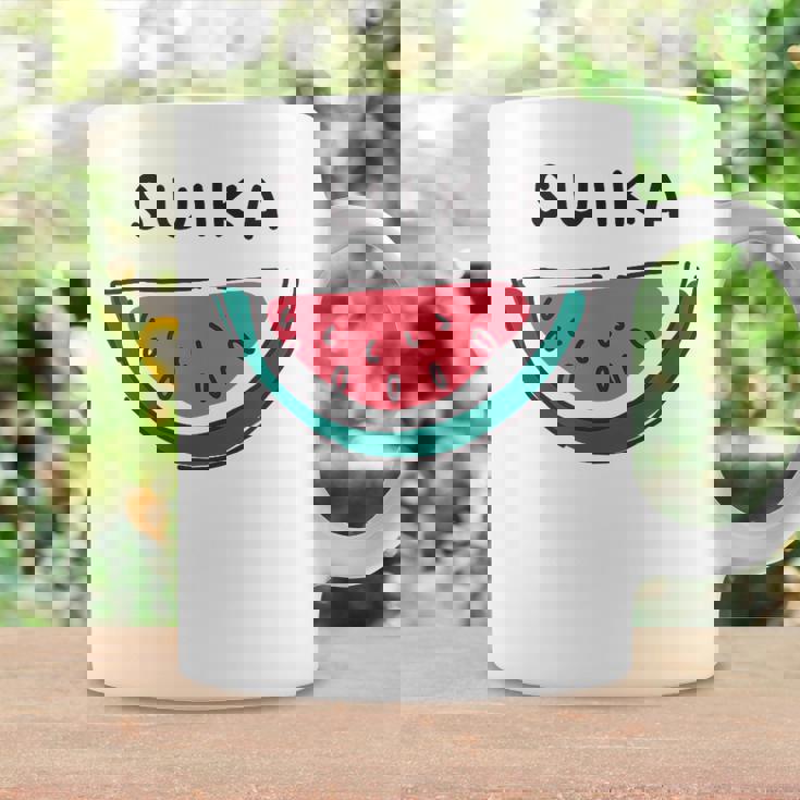 スイカuika 果物 すいか フルーツ スイカ好き かわいい おしゃれ シンプル コーヒーマグ ギフトのアイデア