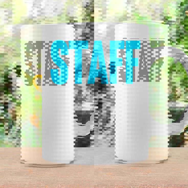 スタッフ イベント 衣装 クルー 音楽祭 バックプリント ワーカー コーヒーマグ ギフトのアイデア