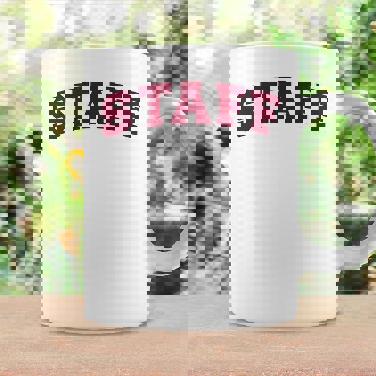 スタッフ スタッフ ギフト イベント 従業員代表チーム バックプリント レッド コーヒーマグ ギフトのアイデア