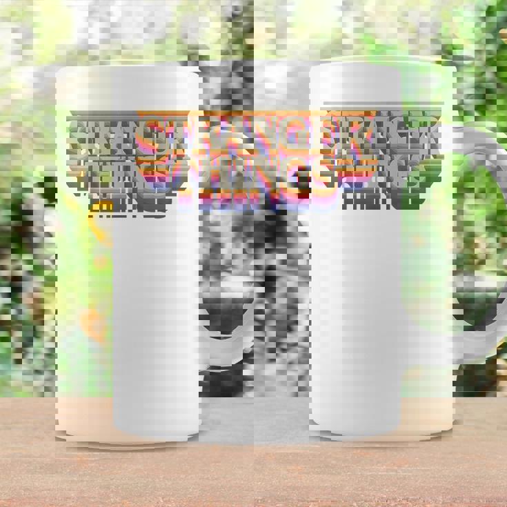 ストレンジャー・シングス ロゴ レトロ 旅行 ファン 記念品 コーヒーマグ ギフトのアイデア