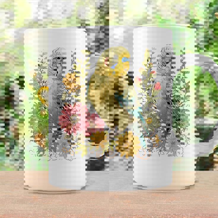 セキセイインコ 鳥 ママ セキセイインコ オウム ヴィンテージフラワー コーヒーマグ ギフトのアイデア