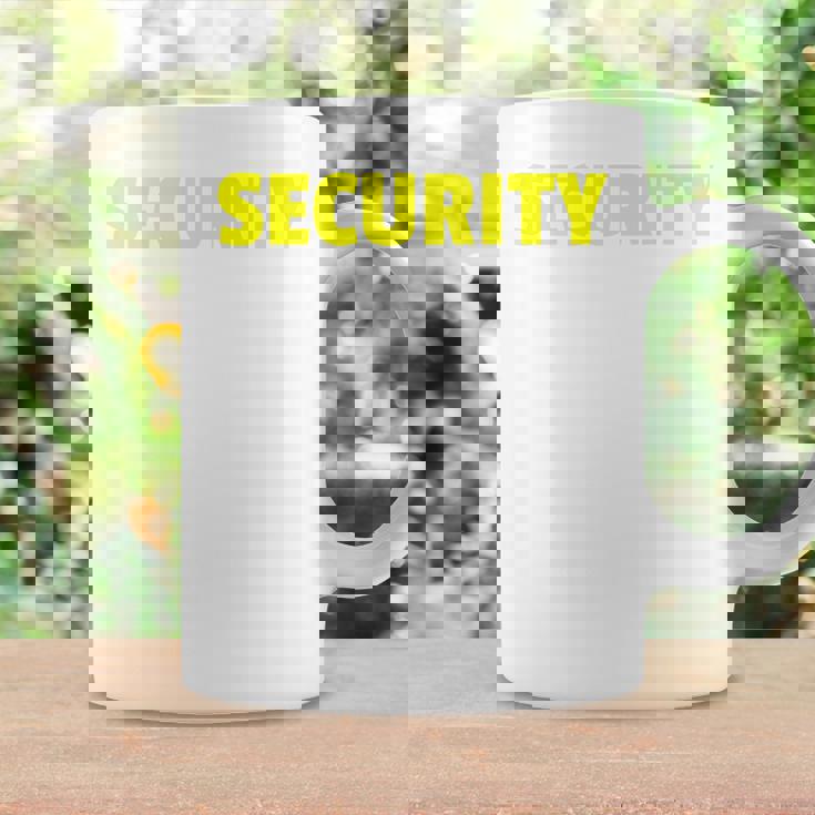 セキュリティスタッフやボディガードのためのセキュリティバックプリントデザイン コーヒーマグ ギフトのアイデア