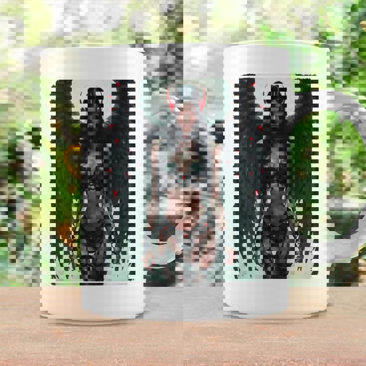 セクシーガールグラフィックtシャツ セクシーな悪魔の女の子のピンナップバックプリント コーヒーマグ ギフトのアイデア