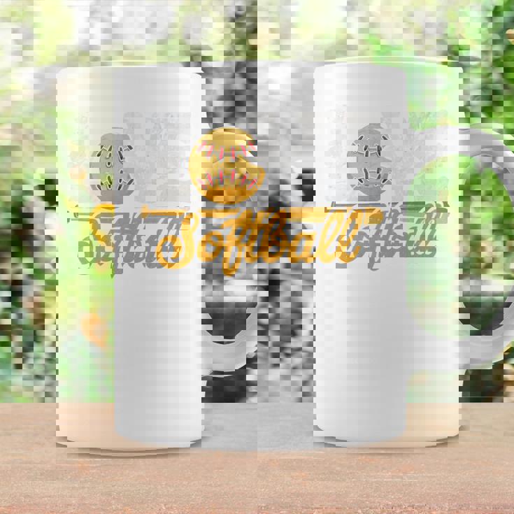 ソフトボール好き スポーツボール ラブ ソフトボール チームメイト 野球 長袖tシャツ コーヒーマグ ギフトのアイデア