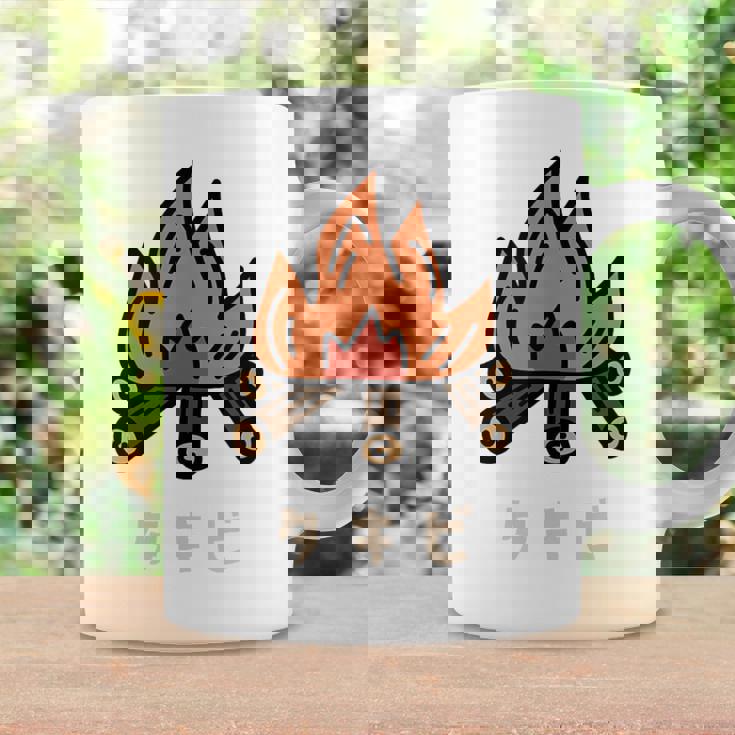 タキビ 焚き火 たきび キャンプ イラスト かわいい おもしろ キャンプグッズ コーヒーマグ ギフトのアイデア
