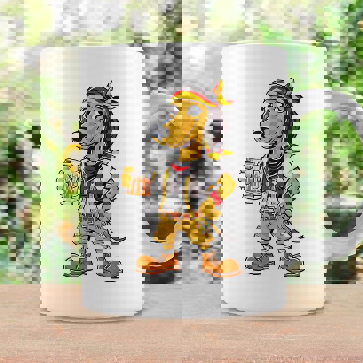 ダックスフント ドイツ服 オクトーバーフェスト レーダーホーゼン メンズ 乾杯 コーヒーマグ ギフトのアイデア