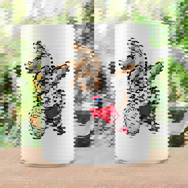 ダビング犬 韓国 バレーボール ラバー ジャージ 韓国国旗 コーヒーマグ ギフトのアイデア