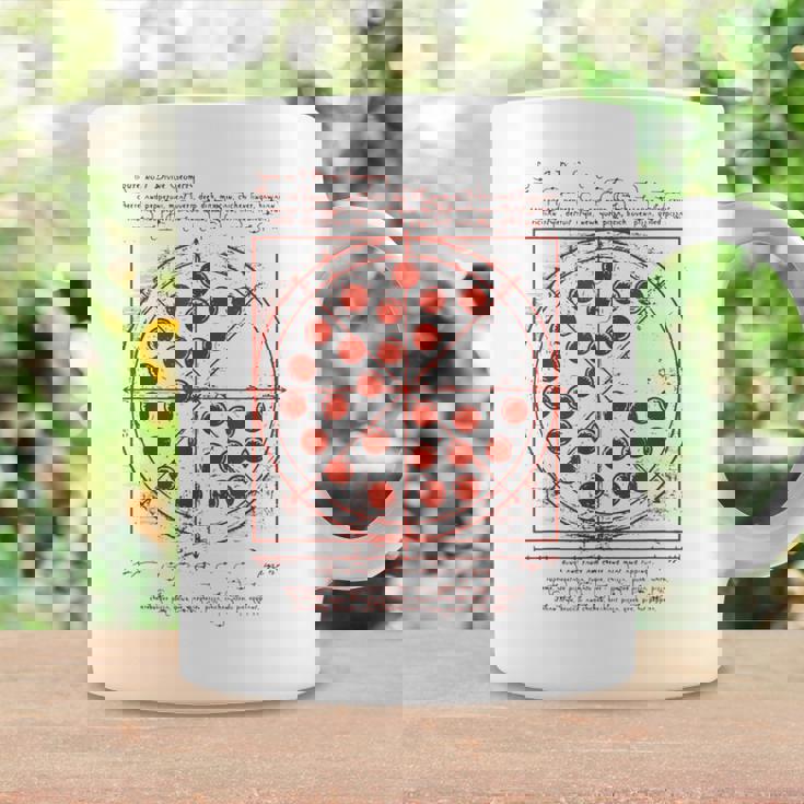 ダヴィンチ・ヴィトルヴィアンマン・ピザ コーヒーマグ ギフトのアイデア