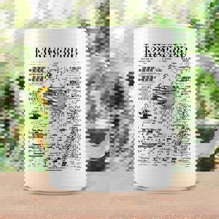 チェンバロ奏者 ヴィンテージ 特許 鍵盤 楽器 長袖tシャツ コーヒーマグ ギフトのアイデア