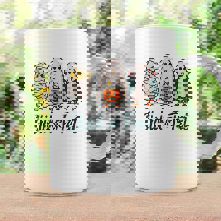 チックオアトリートハロウィンかわいいゴーストヴァンパイア コーヒーマグ ギフトのアイデア