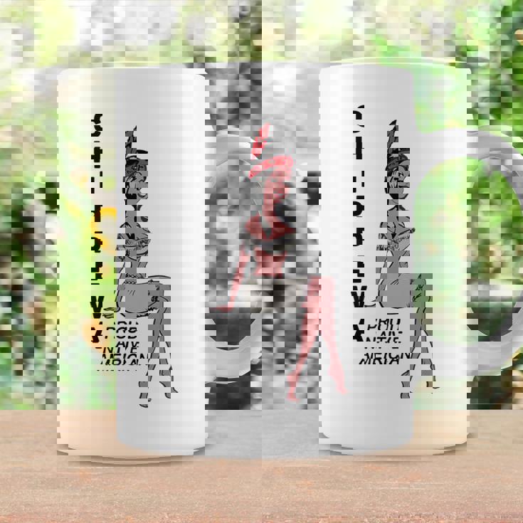 チペワ アメリカン インディアン トライブ キュート プラウド カートゥーン スクワー コーヒーマグ ギフトのアイデア