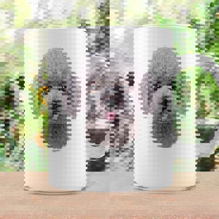 ホワイト トイプードル 犬 いぬ 顔 コーヒーマグ ギフトのアイデア