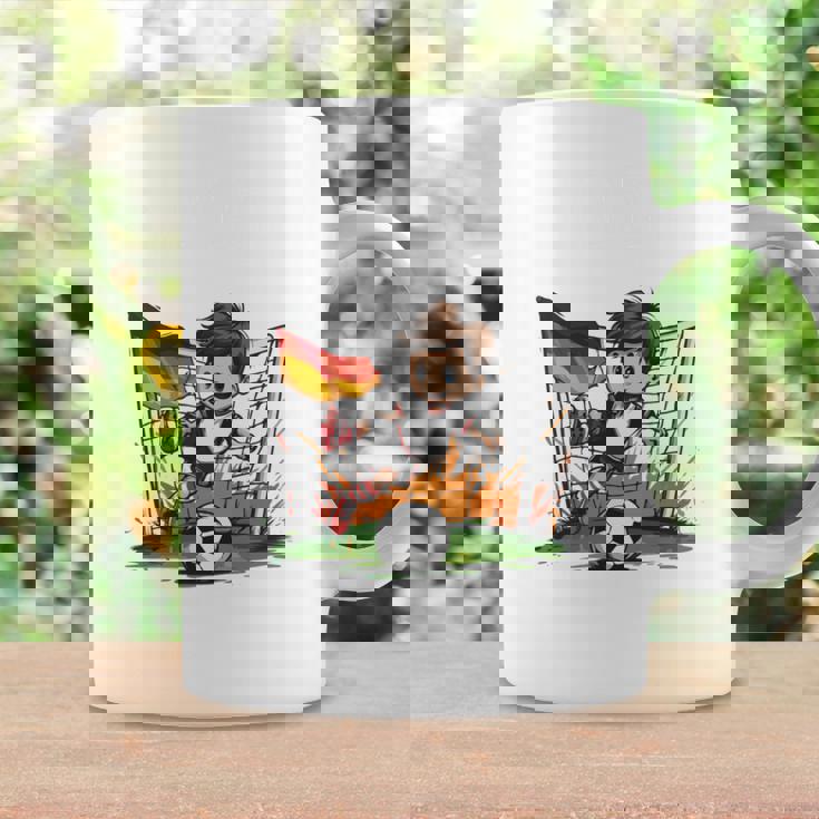 ドイツ サッカー 少年 フットボール 長袖tシャツ コーヒーマグ ギフトのアイデア