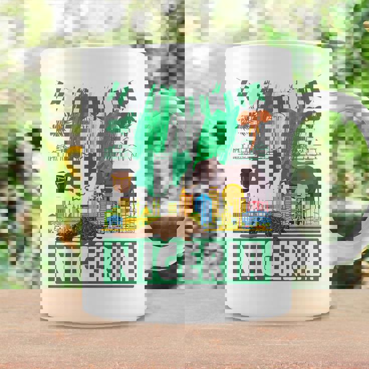 ナイジェリアの服のアイデア キッズ&ノベルティ ナイジェリア国旗 コーヒーマグ ギフトのアイデア