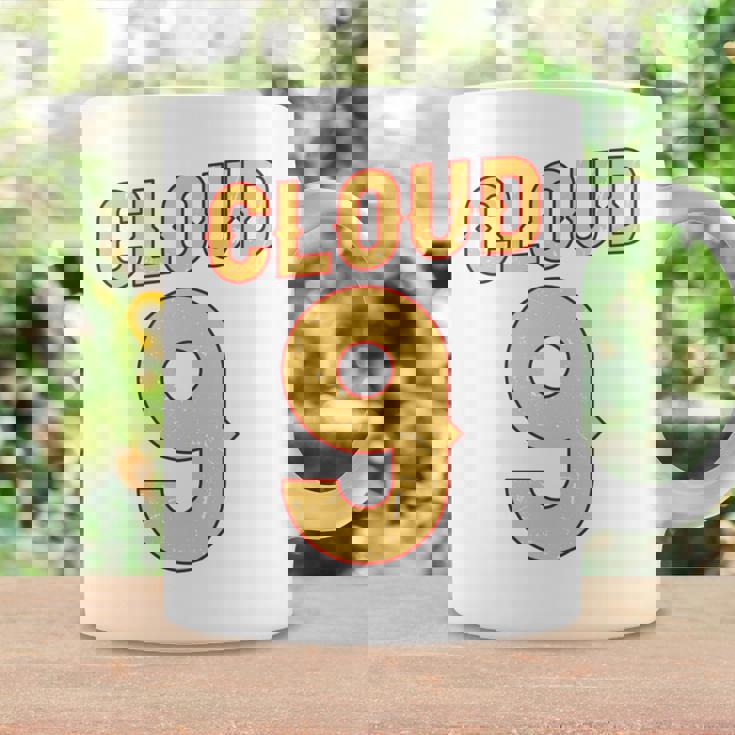 ナイス イエロー オレンジ クラウド 9 コスチューム 男女兼用 長袖tシャツ コーヒーマグ ギフトのアイデア