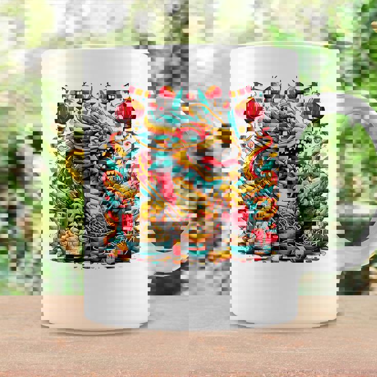 ニューイヤードラゴン ジョイフルドラゴン 旧正月のお祭り コーヒーマグ ギフトのアイデア