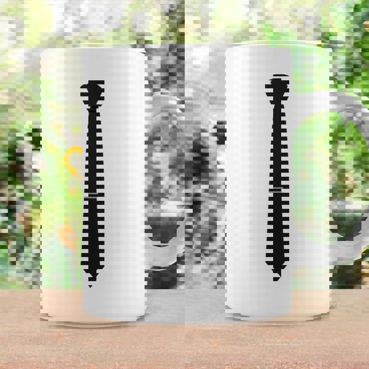 ネクタイ【黒】ネクタイピン おしゃれ シンプル メンズ キッズ レディース ウケ狙い 面白い おもしろ 個性的な コーヒーマグ ギフトのアイデア