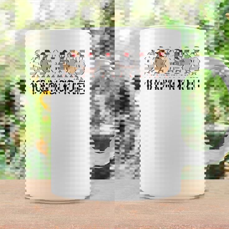 ノーブンチョウノーライフ 鳥好き 文鳥好き 文鳥の飼い主 おもしろ 可愛い ブンチョウ 文鳥 コーヒーマグ ギフトのアイデア