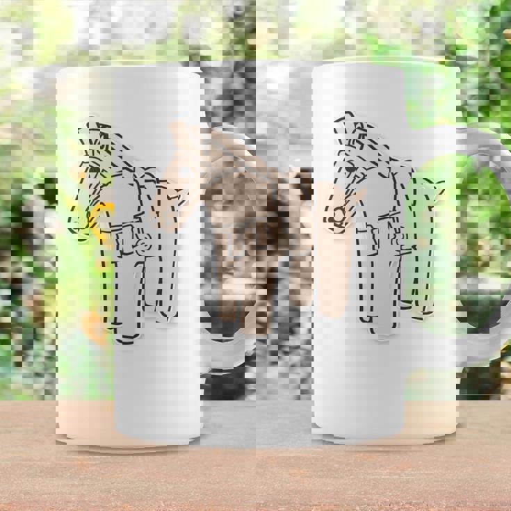 ハニワの馬 埴輪【ゆるフレンズ】歴史土器 シンプル かわいい イラスト 長袖tシャツ コーヒーマグ ギフトのアイデア