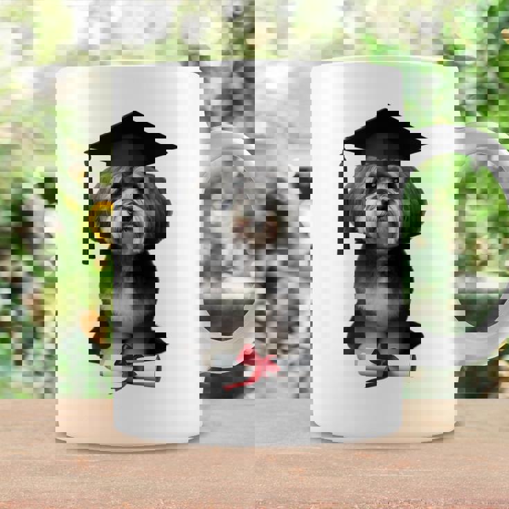 ハバニーズ犬 グラチュエーションキャップ トレーニング 学校 卒業生 オーナー 長袖tシャツ コーヒーマグ ギフトのアイデア