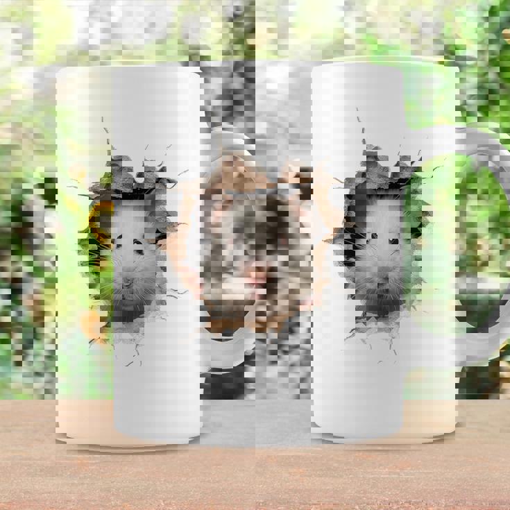 ハムスター アニマルプリント グラフィック ポートレート 顔 ハムスター コーヒーマグ ギフトのアイデア