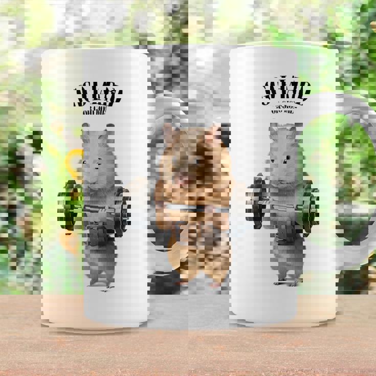 ハムスター ウェイトリフティング フィットネスジム コーヒーマグ ギフトのアイデア