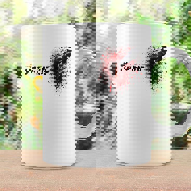 ハロウィンホラー血染み傷＆血傷元気です コーヒーマグ ギフトのアイデア