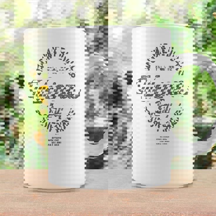 ハワイアンサーフデザインワイメアベイノースショアハワイバケーション コーヒーマグ ギフトのアイデア