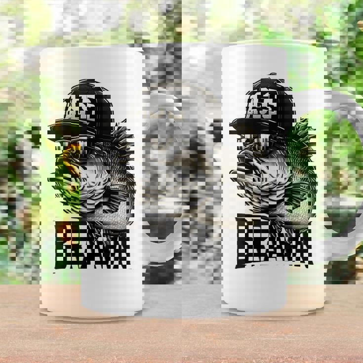 バス釣り クールなグラフィックデザイン 男性 漁師 コーヒーマグ ギフトのアイデア