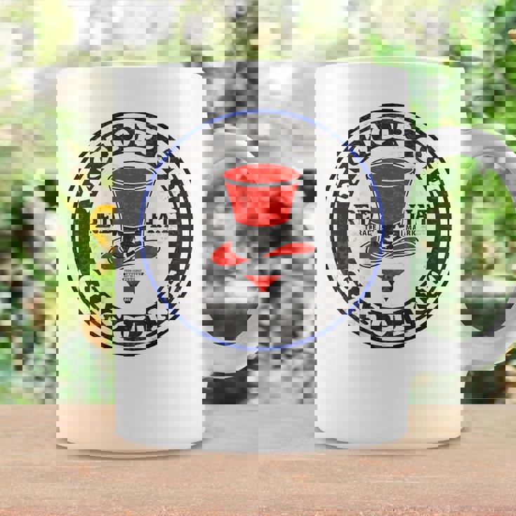 バックプリントのみ レトロ ビンテージ ガソリンスタンド レッドハット モーターオイル コーヒーマグ ギフトのアイデア