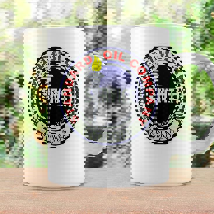 バックプリントのみ レトロ ヴィンテージ ガソリンスタンド 標準モーターオイル コーヒーマグ ギフトのアイデア