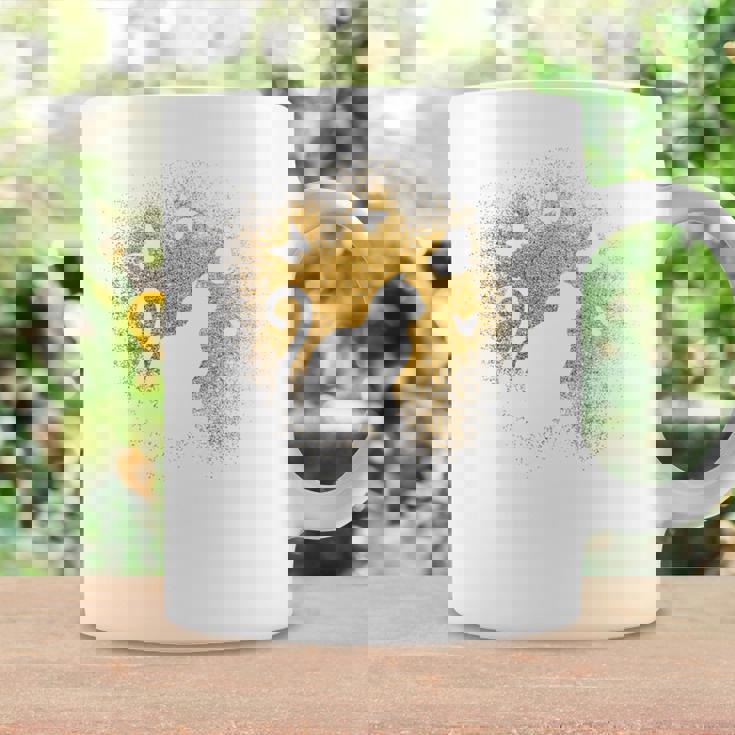 バックプリントの猫のシルエット コーヒーマグ ギフトのアイデア