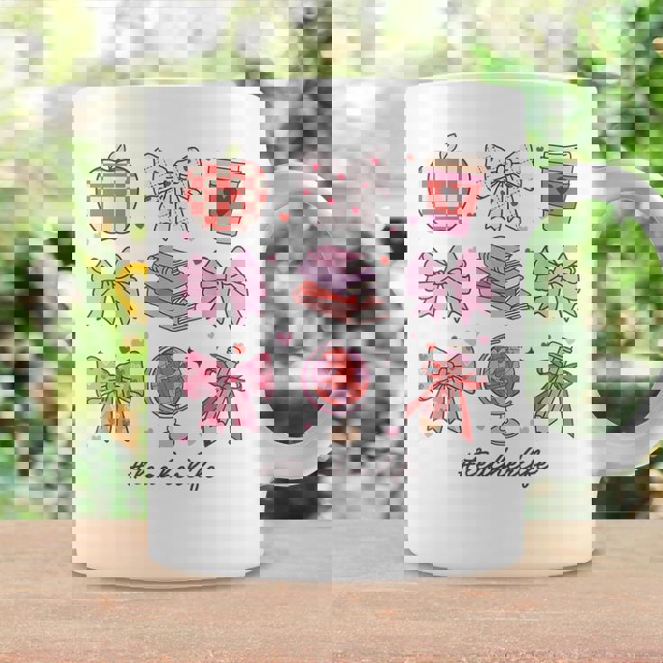 バレンタイン 教師 かわいい弓 アップル 地球儀 鉛筆 本 アート コーヒーマグ ギフトのアイデア