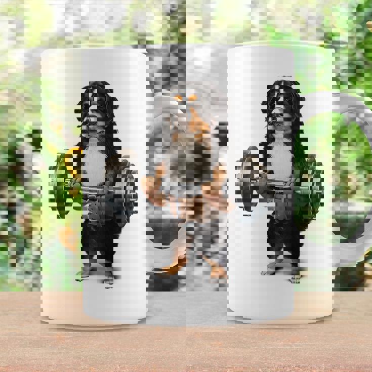 バーニーズマウンテンドッグ ウェイトリフティング フィットネスジム コーヒーマグ ギフトのアイデア