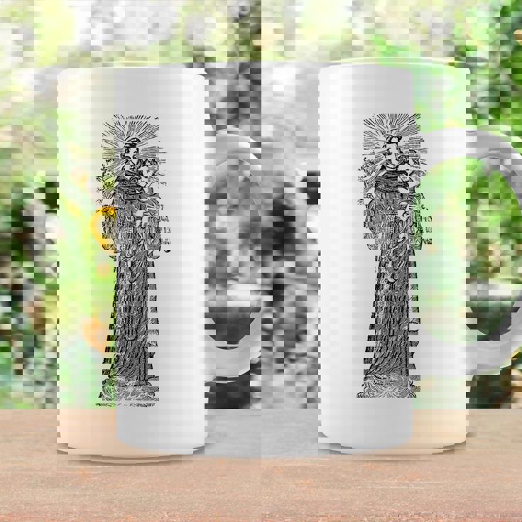 パドヴァの聖アンソニー 赤ちゃん イエス ヴィンテージ カトリック 守護聖人 コーヒーマグ ギフトのアイデア