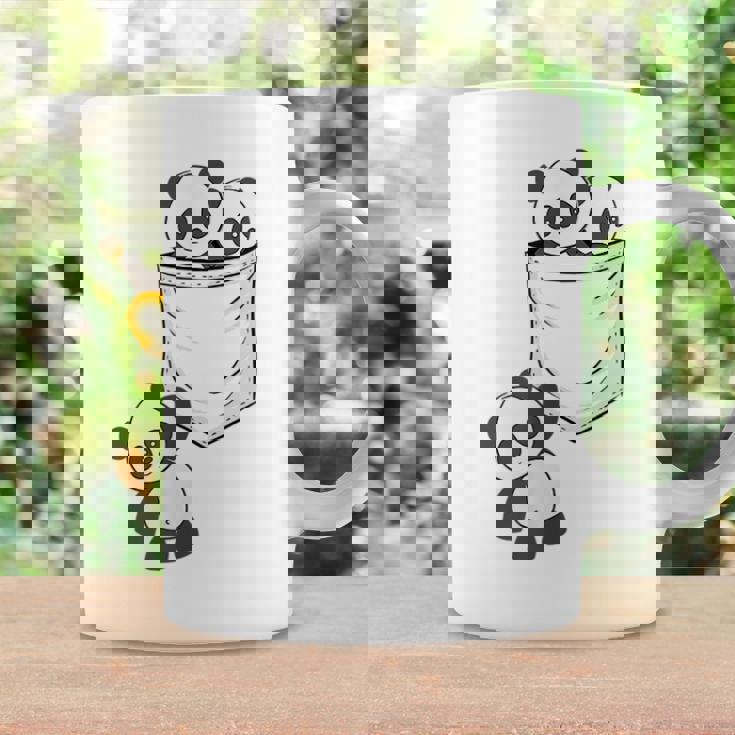 パンダ愛好家のためのポケットの中のかわいいカワイイベイビーパンダ コーヒーマグ ギフトのアイデア