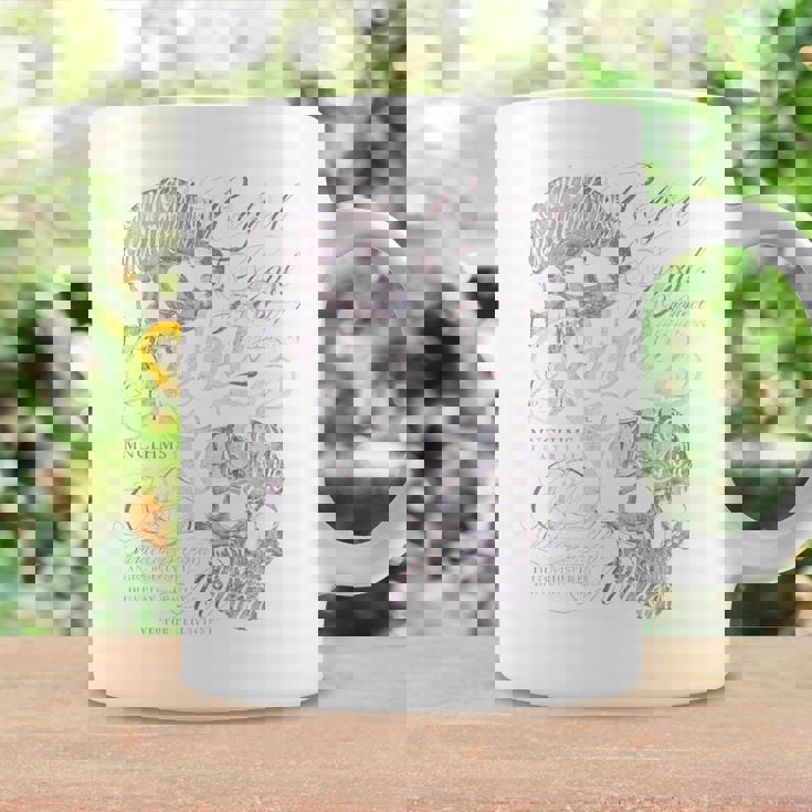 ヒップホップ アーバン ヴィンテージ エッジの効いた Y2k バックプリント ストリートウェア スカル 長袖tシャツ コーヒーマグ ギフトのアイデア