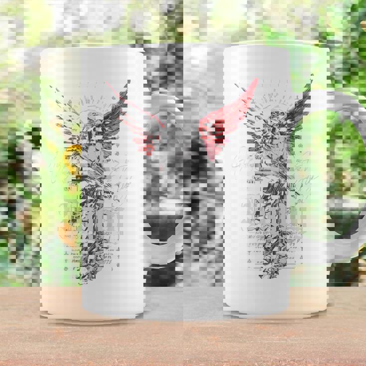 ヒップホップ ヴィンテージ エッジー アーバン Y2k バックプリント ストリートウェア エンジェル コーヒーマグ ギフトのアイデア