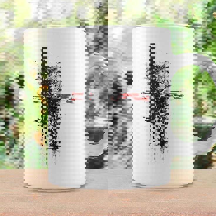 ヒョウ 動物 抽象 グラフィック 描画 絵画 ヒョウ コーヒーマグ ギフトのアイデア