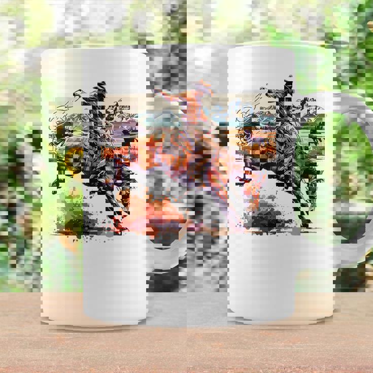 ビンテージ カウボーイ ロデオ ブロンコ ウエスタン 乗馬 カントリー メンズ コーヒーマグ ギフトのアイデア