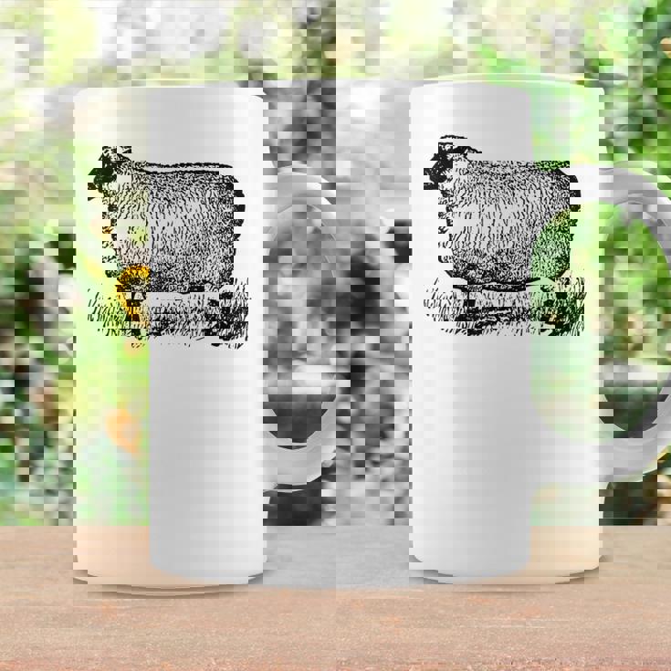 ビンテージ羊の描画 コーヒーマグ ギフトのアイデア