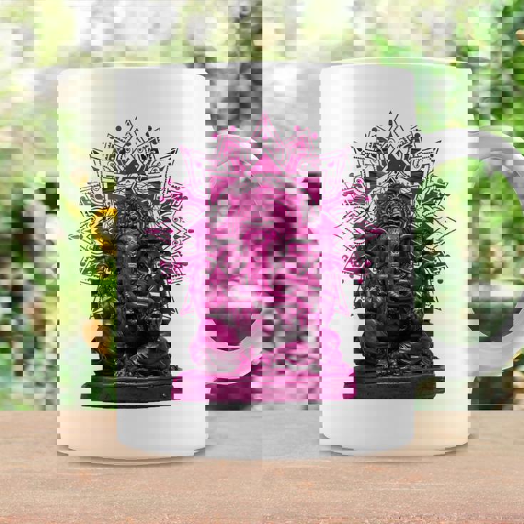 ピンク 象 ヒンドゥー教 ガネーシャ オーナメント コーヒーマグ ギフトのアイデア