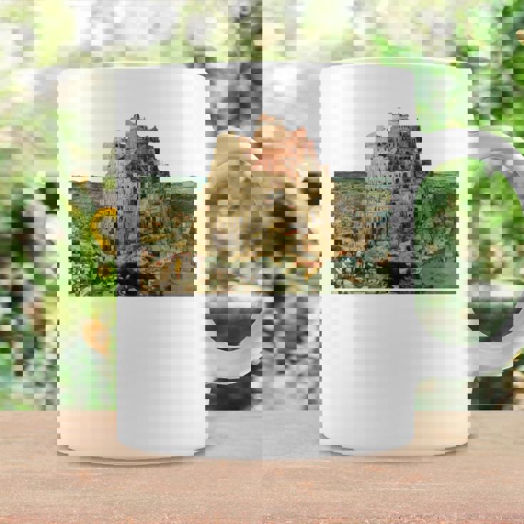 ピーテル・ブリューゲルによるバベルの塔 1563 長袖tシャツ コーヒーマグ ギフトのアイデア