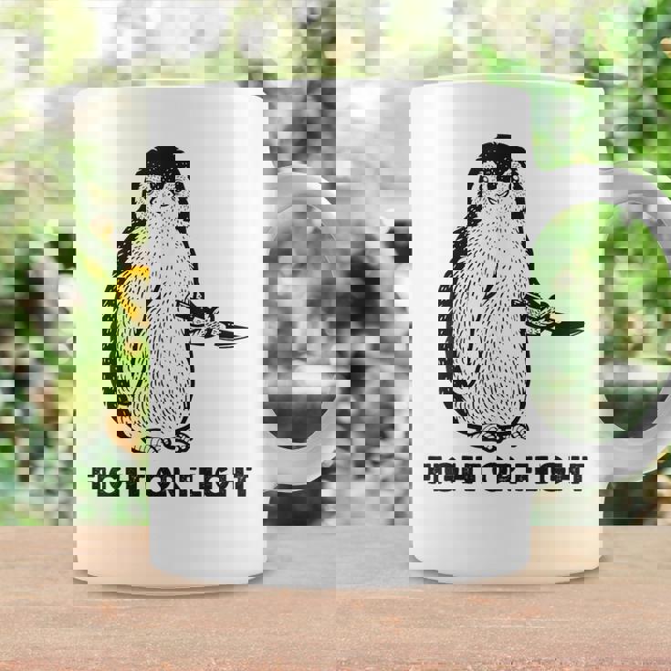 ファイト・オア・フライト・ファニー・ペンギン・パンク コーヒーマグ ギフトのアイデア