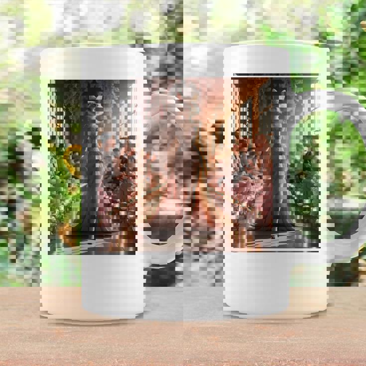 ファンタジー表彰台 美しい猫 長袖tシャツ コーヒーマグ ギフトのアイデア